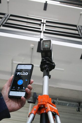 FARO-3D-Laserscanner mit Fernbedienung